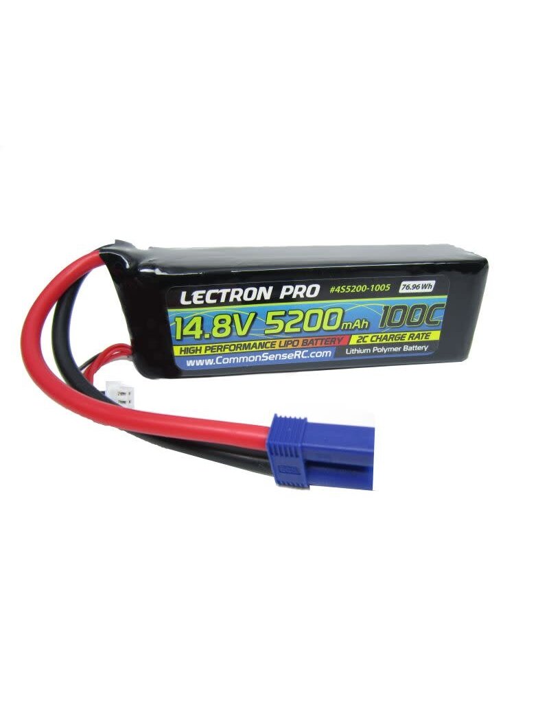 LECTRON PRO LECTRON PRO 4S LIPO 14.8 V 5200 MAH 100C BATTERY: EC5