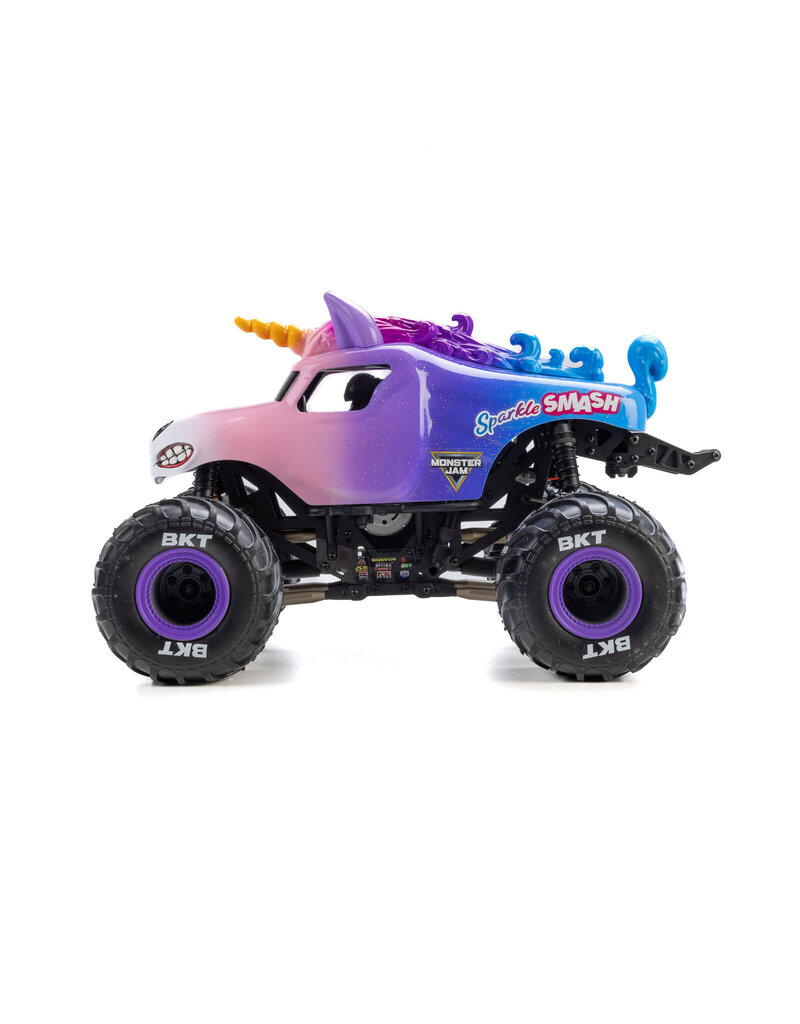 LOSI LOS01026T5 MINI LMT: SPARKLE SMASH BRUSHED RTR 1/18 4X4 SOLID AXLE MONSTER TRUC