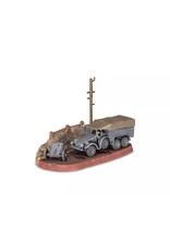 REVELL RMX73344 1/76 GERMAN MILITARY TRUCK & ARTILLERY TRAILER PLASTIC MODEL KIT W/PAINT, BRUSH & CEMENT
