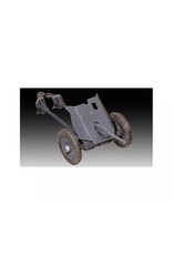 REVELL RMX73344 1/76 GERMAN MILITARY TRUCK & ARTILLERY TRAILER PLASTIC MODEL KIT W/PAINT, BRUSH & CEMENT