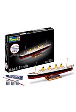 REVELL RMX75804 1/1200 R.M.S. TITANIC PLASTIC MODEL KIT W/PAINT, BRUSH & CEMENT