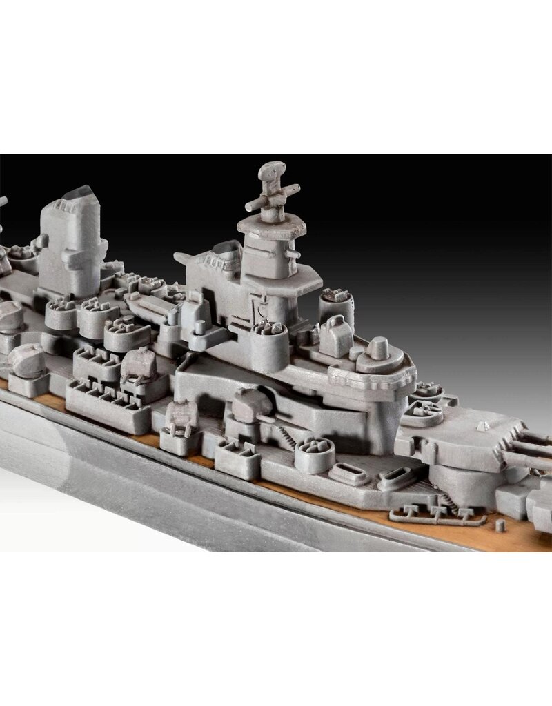 REVELL RMX75183 1/1200 USS NEW JERSEY BATTLESHIP PLASTIC MODEL KIT W/PAINT, BRUSH & CEMENT