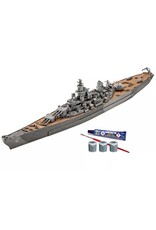 REVELL RMX75183 1/1200 USS NEW JERSEY BATTLESHIP PLASTIC MODEL KIT W/PAINT, BRUSH & CEMENT