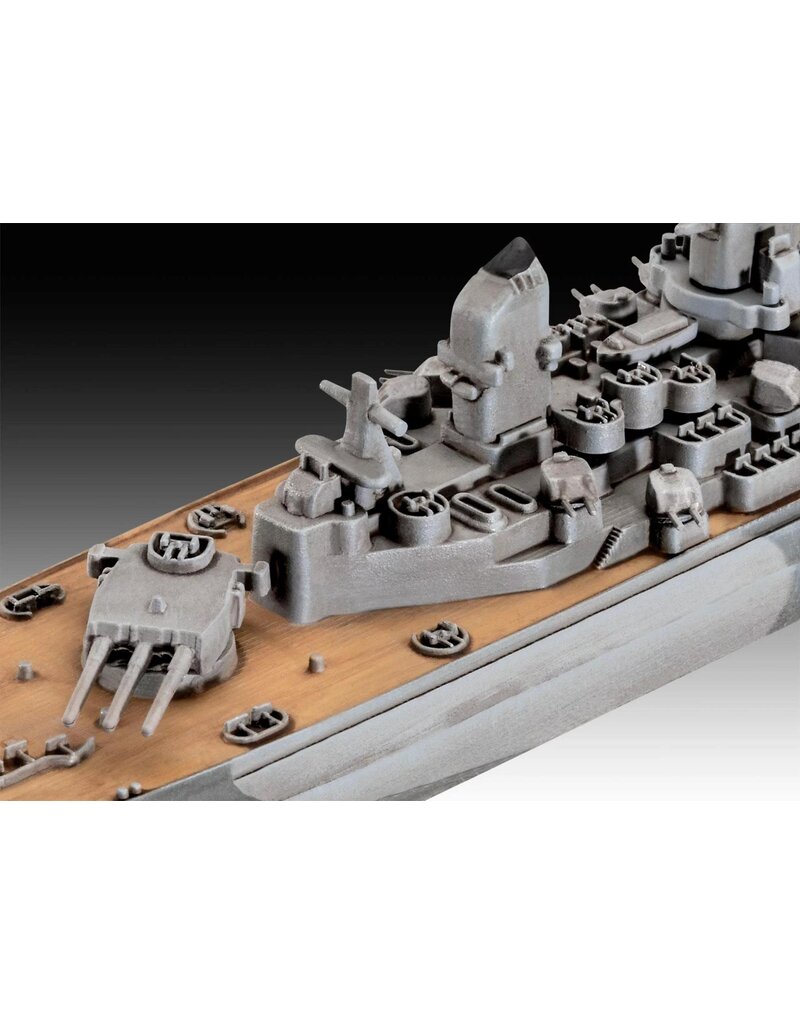 REVELL RMX75183 1/1200 USS NEW JERSEY BATTLESHIP PLASTIC MODEL KIT W/PAINT, BRUSH & CEMENT