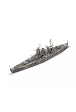 REVELL RMX75181 1/1200 GERMAN BATTLESHIP GNEISENAU PLASTIC MODEL KIT W/PAINT, BRUSH & CEMENT