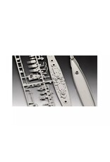 REVELL RMX75181 1/1200 GERMAN BATTLESHIP GNEISENAU PLASTIC MODEL KIT W/PAINT, BRUSH & CEMENT