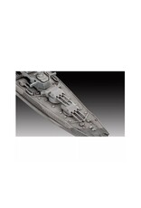 REVELL RMX75181 1/1200 GERMAN BATTLESHIP GNEISENAU PLASTIC MODEL KIT W/PAINT, BRUSH & CEMENT
