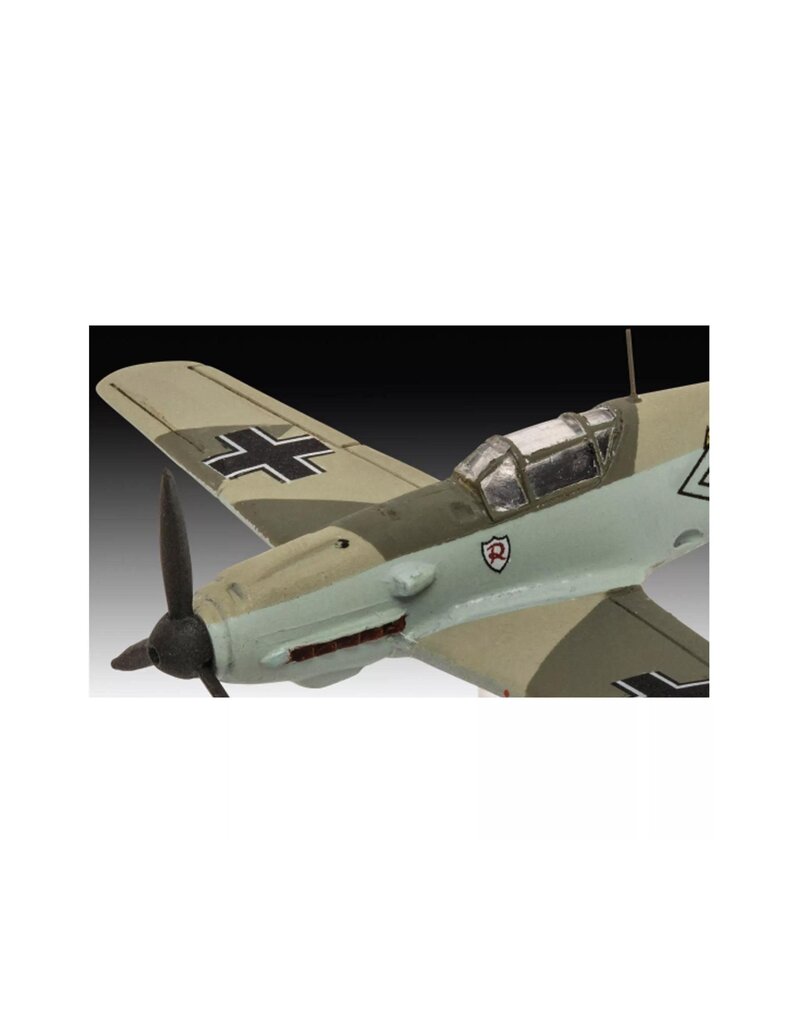 REVELL RMX73770 1/144 MESSERSCHMITT BF109E & JUNKERS JU 87B STUKA PLASTIC MODEL KIT W/PAINT, BRUSH & CEMENT