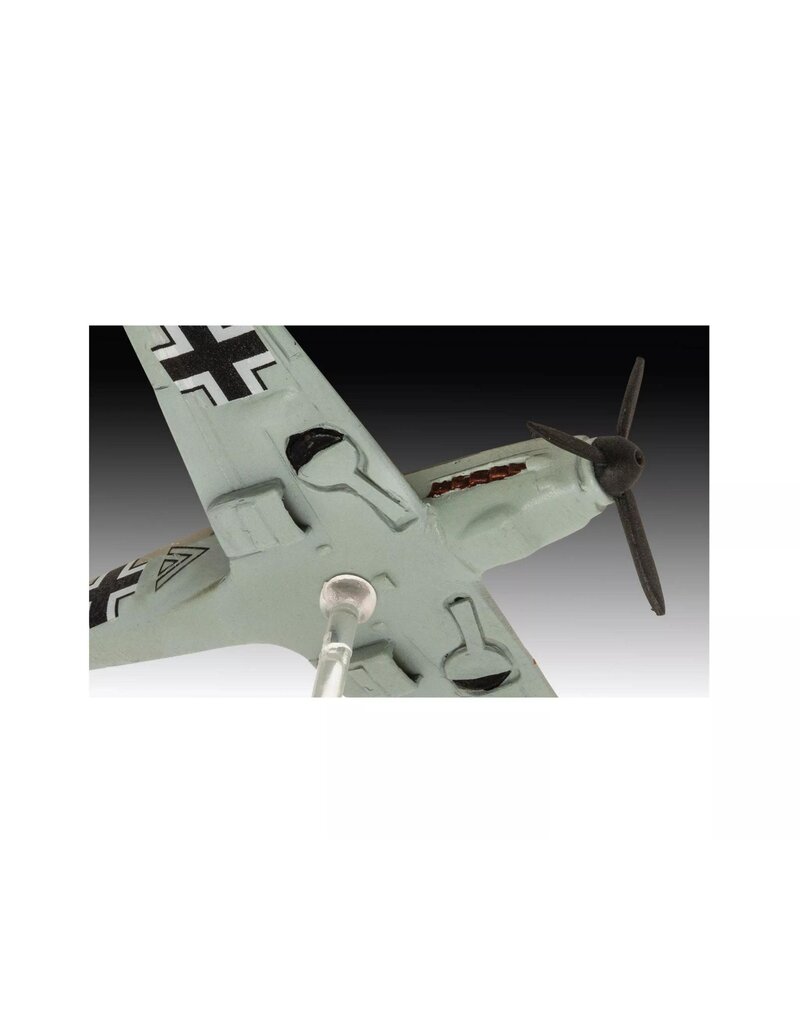 REVELL RMX73770 1/144 MESSERSCHMITT BF109E & JUNKERS JU 87B STUKA PLASTIC MODEL KIT W/PAINT, BRUSH & CEMENT