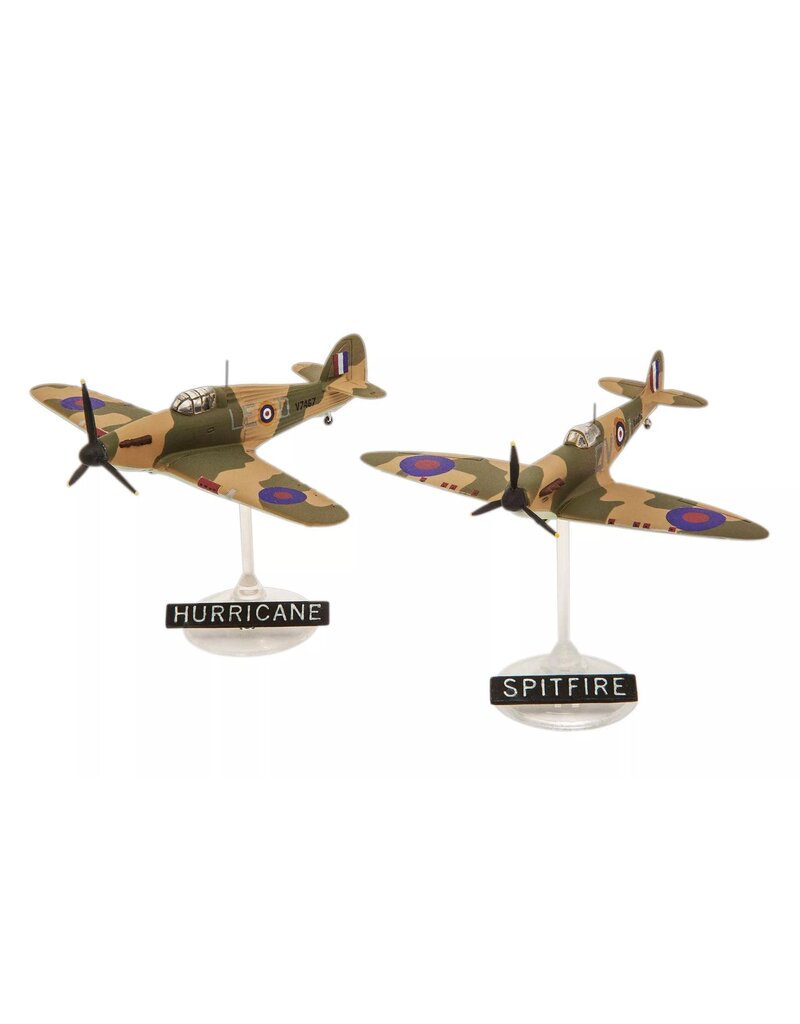 REVELL RMX73771 1/144 SPITFIRE MK.IA & HURRICANE MK.I PLASTIC MODEL KIT W/PAINT, BRUSH & CEMENT