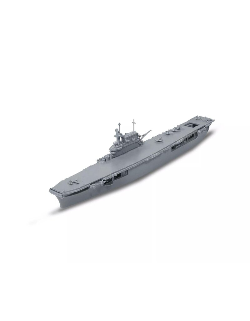 REVELL RMX75824 1/1200 USS ENTERPRISE CV-6 AIRCRAFT CARRIER PLASTIC MODEL KIT W/PAINT, BRUSH & CEMENT