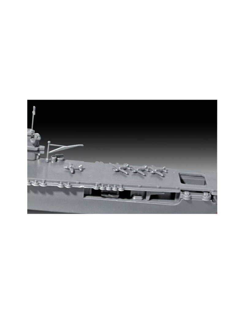 REVELL RMX75824 1/1200 USS ENTERPRISE CV-6 AIRCRAFT CARRIER PLASTIC MODEL KIT W/PAINT, BRUSH & CEMENT