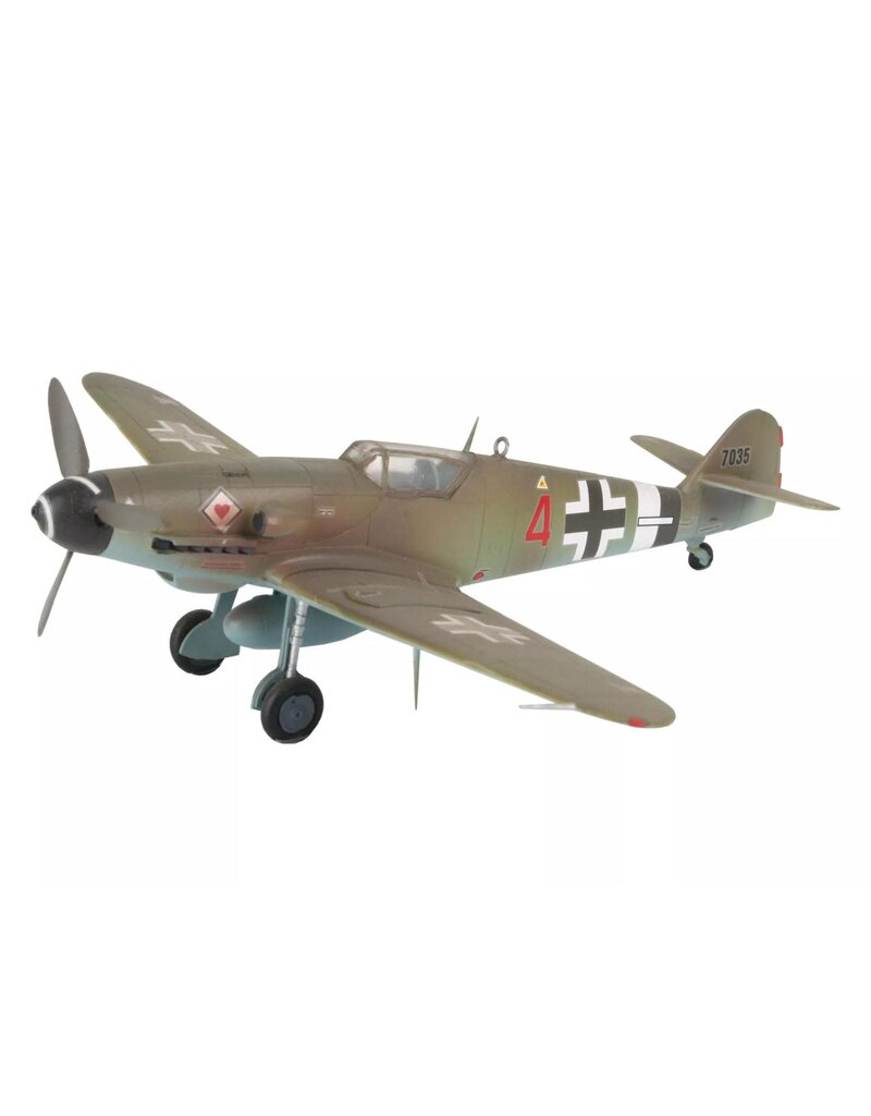 REVELL RMX74160 1/72 MESSERSCHMITT BF-109 PLASTIC MODEL KIT W/PAINT, BRUSH & CEMENT