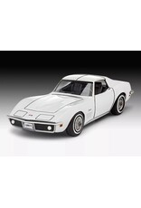 REVELL RMX77684 1/32 1969 CHEVROLET CORVETTE STINGRAY PLASTIC MODEL KIT W/PAINT, BRUSH & CEMENT