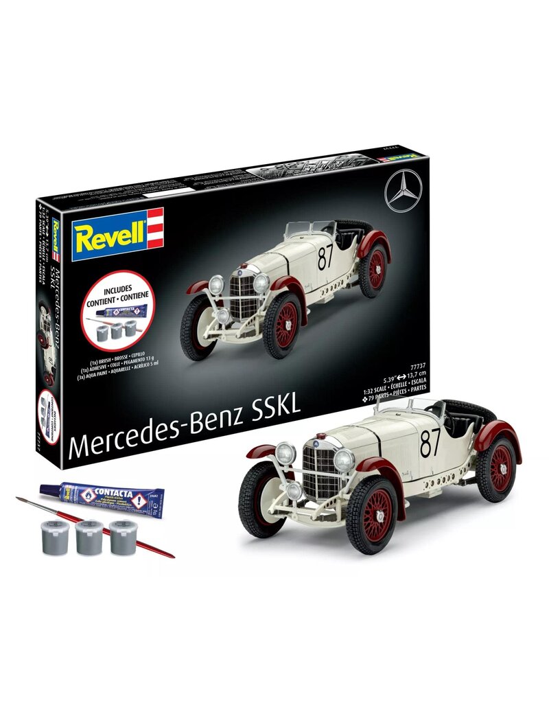 REVELL RMX77737 1/32 MERCEDES-BENZ SSKL PLASTIC MODEL KIT W/PAINT, BRUSH & CEMENT