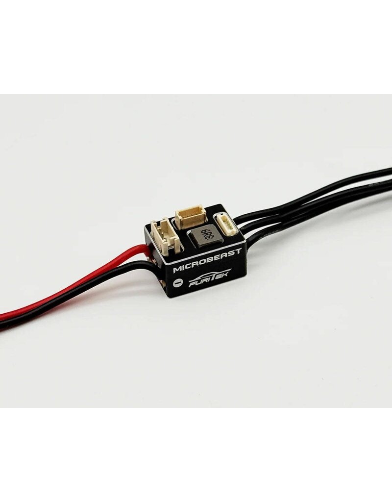 FURITEK FTK-FUR-2807 MICROBEAST 25A MICRO 1/28 & 1/24 DRIFT/RACE SENSORED BRUSHLESS ESC W/WIFI (BLACK) MODULE 2S LIPO