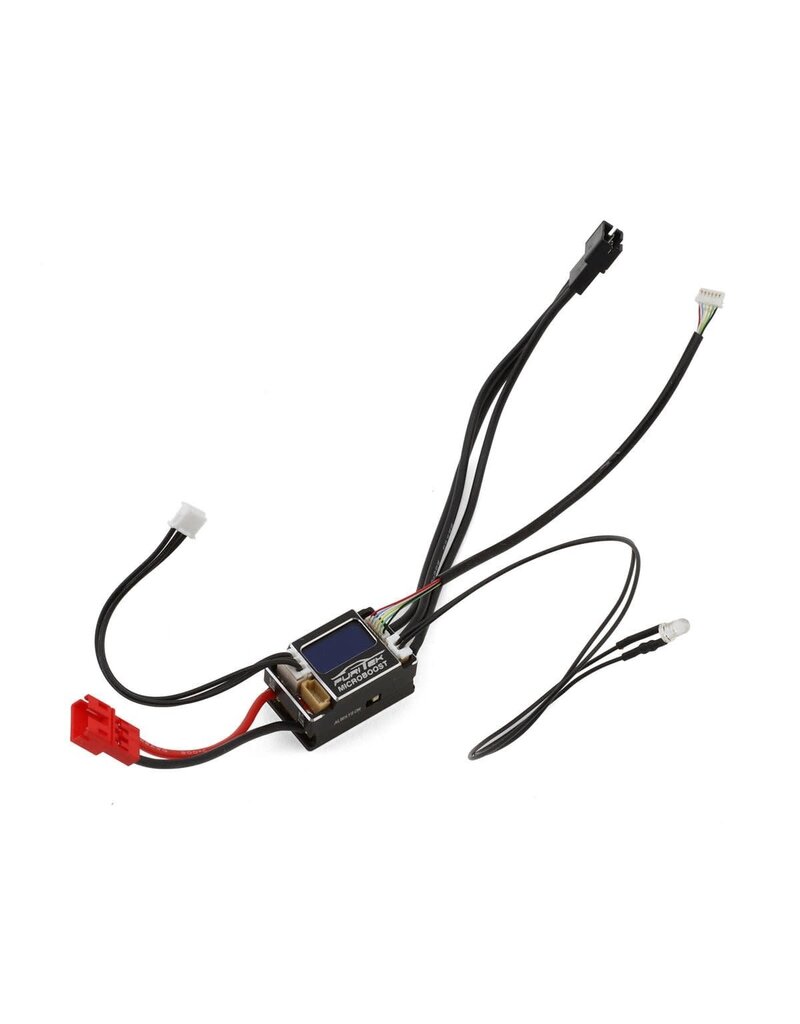 FURITEK FTK-FUR-2688 MICROBOOST 2S 25A BRUSHLESS SENSORED/SENSORLESS MICRO DRIFT ESC W/DISPLAY (BLACK) (SOLDERABLE/REPLACEABLE WIRE)