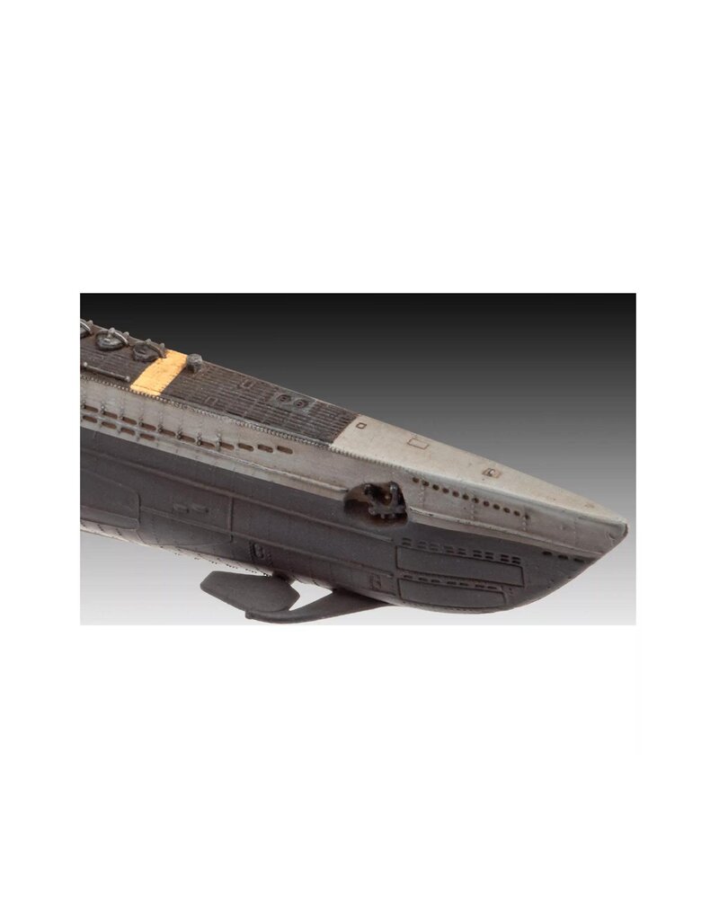 REVELL RMX75154 1/350 GERMAN SUBMARINE TYPE VII C/41 PLASTIC MODEL KIT W/PAINT, BRUSH & CEMENT