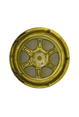 DS RACING DSC-DE-231 DRIFT ELEMENT 6 SPOKE DRIFT WHEELS (GOLD CHROME) (2) (ADJUSTABLE OFFSET) W/12MM HEX