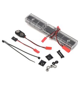 MYTRICKRC MYKEM2 POLICE DELUXE LIGHT SET W/UF-7 CONTROLLER, 8 LEDS & RED/BLUE LIGHTBAR