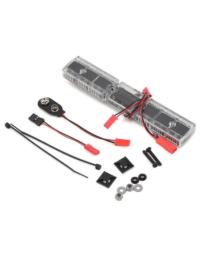 MYTRICKRC MYKEM2 POLICE DELUXE LIGHT SET W/UF-7 CONTROLLER, 8 LEDS & RED/BLUE LIGHTBAR