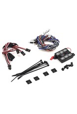 MYTRICKRC MYKEM2 POLICE DELUXE LIGHT SET W/UF-7 CONTROLLER, 8 LEDS & RED/BLUE LIGHTBAR