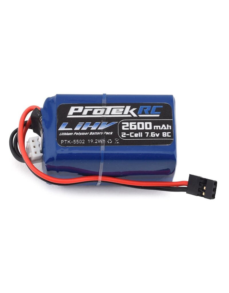 PROTEK RC PTK-5502 HV LIPO HUMP/SHORT RECEIVER BATTERY PACK (KYOSHO/TEKNO) (7.6V/2600MAH) (W/BALANCER PLUG)