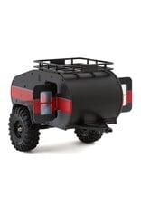 INJORA INJTC01-BR AXIAL SCX24 1/24 SCALE TEARDROP TRAILER W/HITCH (BLACK/RED)
