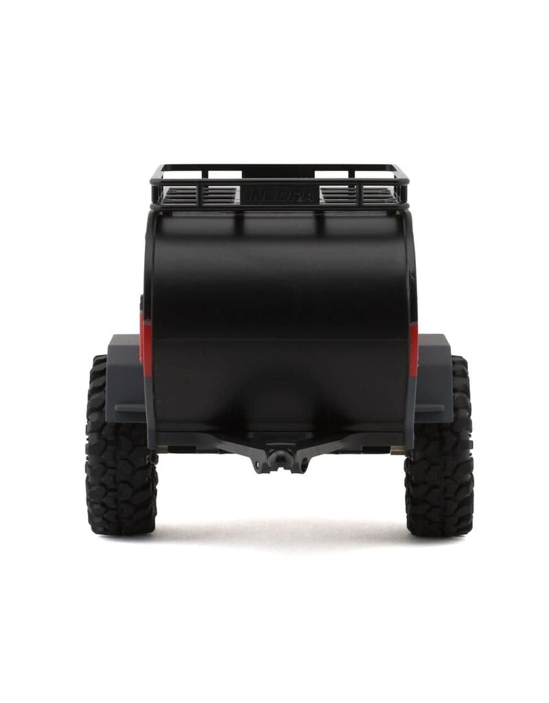 INJORA INJTC01-BR AXIAL SCX24 1/24 SCALE TEARDROP TRAILER W/HITCH (BLACK/RED)