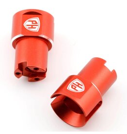 POWER HOBBY PHB7209RED ALUMINUM REAR WHEEL SHAFT RED FOR FAZER MK2