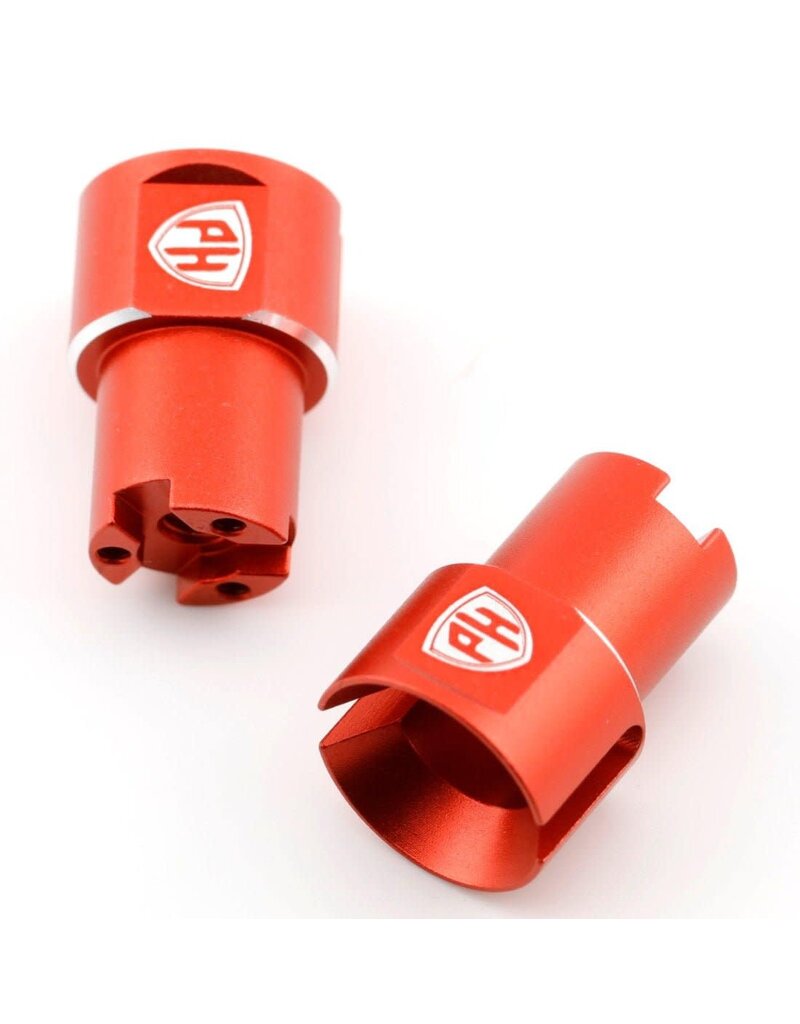 POWER HOBBY PHB7209RED ALUMINUM REAR WHEEL SHAFT RED FOR FAZER MK2