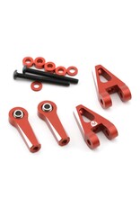 POWER HOBBY PHB7062RED ALUMINUM REAR UPPER ARM SET FOR FAZER MK2 RED