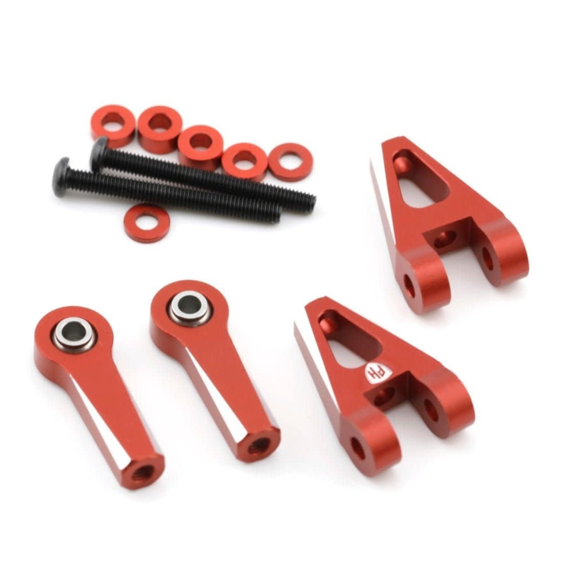 PHB7062RED ALUMINUM REAR UPPER ARM SET FOR FAZER MK2 RED