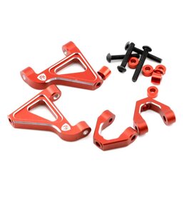 POWER HOBBY PHB7056RED ALUMINUM FRONT UPPER ARM SET FOR FAZER MK2 RED