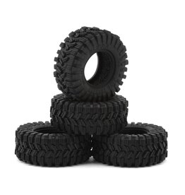 INJORA INJT7014 0.7" KING TREKKER MICRO ROCK CRAWLER TIRES (4) (35MM OD) (S5) W/FOAM INSERTS