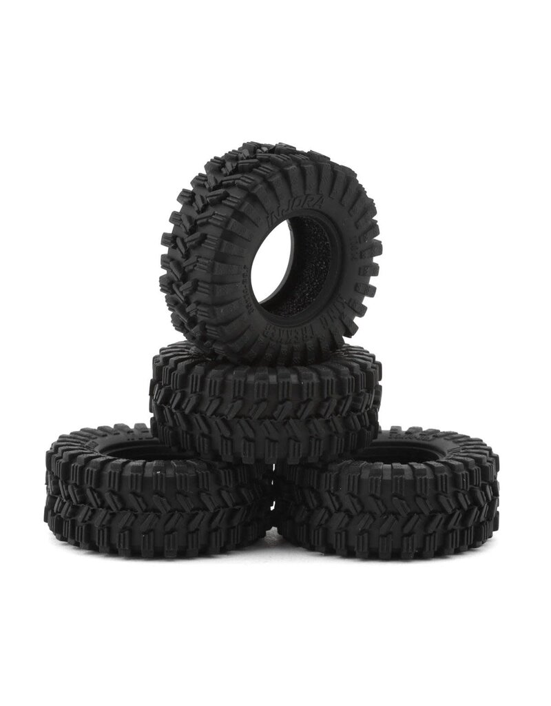 INJORA INJT7014 0.7" KING TREKKER MICRO ROCK CRAWLER TIRES (4) (35MM OD) (S5) W/FOAM INSERTS