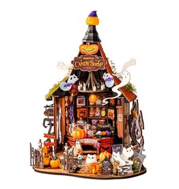 ROBOTIME ROEDG186 HAUNTED CANDY HOUSE DIY MINIATURE HOUSE