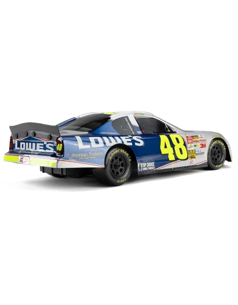 LOSI ***PRE-ORDER*** LOS1120248 1/12 NASCAR RC RACECAR JIMMIE JOHNSON NO. 48 LOWES CHEVROLET MONTE CARLO, NASCAR 2S AWD RTR BRUSHED ON-ROAD (BATTERY & CHARGER INCLUDED), BLUE