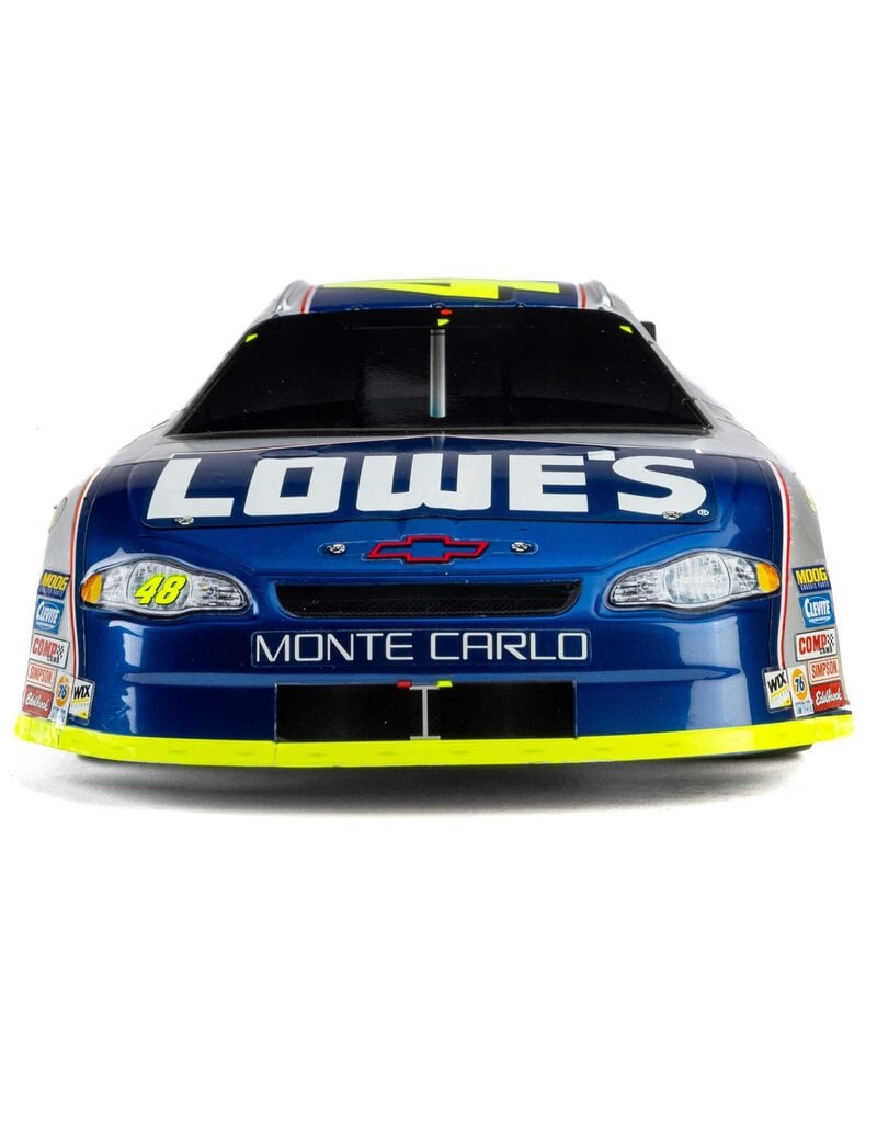 LOSI ***PRE-ORDER*** LOS1120248 1/12 NASCAR RC RACECAR JIMMIE JOHNSON NO. 48 LOWES CHEVROLET MONTE CARLO, NASCAR 2S AWD RTR BRUSHED ON-ROAD (BATTERY & CHARGER INCLUDED), BLUE