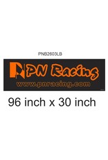 PN RACING KEN PNB2603LB PN RACING BLACK LARGE BANNER 96 X 30