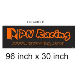 PN RACING KEN PNB2603LB PN RACING BLACK LARGE BANNER 96 X 30