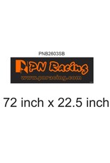 PN RACING KEN PNB2603SB PN RACING BLACK SMALL BANNER 72 X 22.5