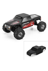 PROLINE RACING PRO369423 PRE-CUT/PRE-PAINTED COYOTE HIGH PERFORMANCE MATTE BLACK BODY: AXIAL SCX30