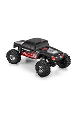 PROLINE RACING PRO369423 PRE-CUT/PRE-PAINTED COYOTE HIGH PERFORMANCE MATTE BLACK BODY: AXIAL SCX30