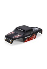 PROLINE RACING PRO369423 PRE-CUT/PRE-PAINTED COYOTE HIGH PERFORMANCE MATTE BLACK BODY: AXIAL SCX30