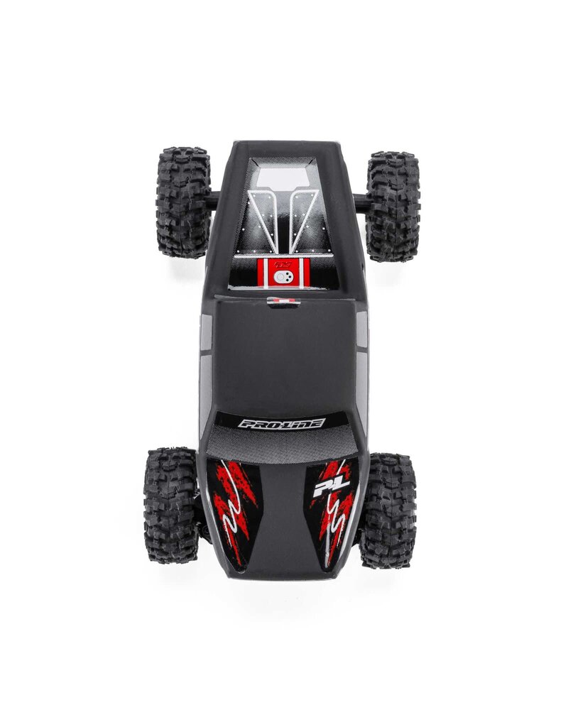 PROLINE RACING PRO369423 PRE-CUT/PRE-PAINTED COYOTE HIGH PERFORMANCE MATTE BLACK BODY: AXIAL SCX30