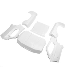 LOSI LOS-3662 BODY SET, COMPLETE, WHITE:ALL 5IVE-T 3.0
