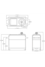 SRT SRTDH85W HV WATERPROOF DC DIGITAL SERVO, .15SEC / 1180.4OZ @ 8.4V