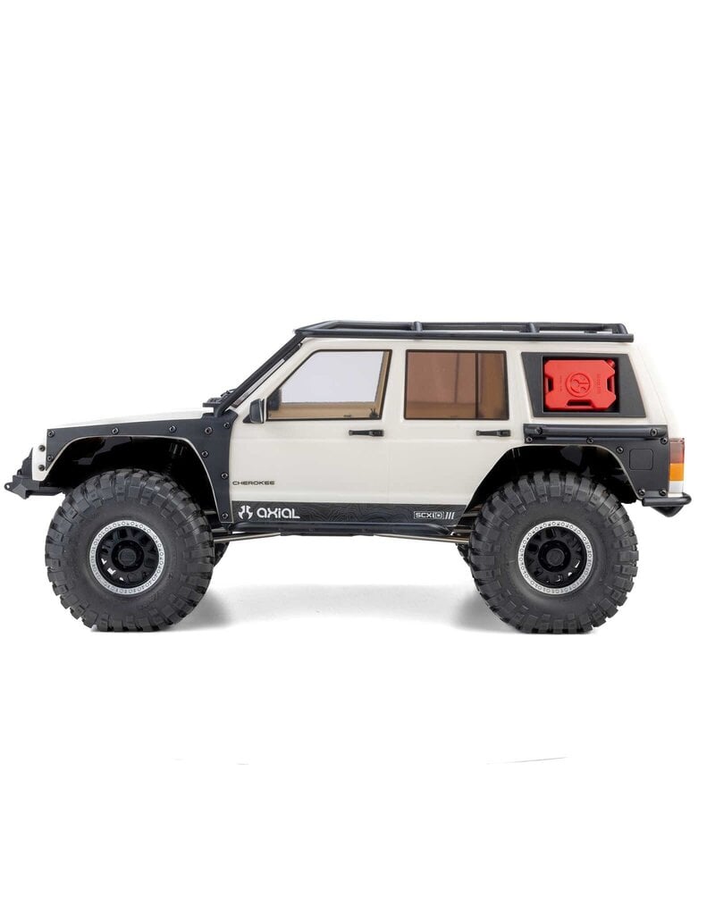 AXIAL ***PRE-ORDER*** AXI-2037T2 1/10 SCX10 III JEEP CHEROKEE XJ 4X4 RTR BRUSHED ROCK CRAWLER, WHITE