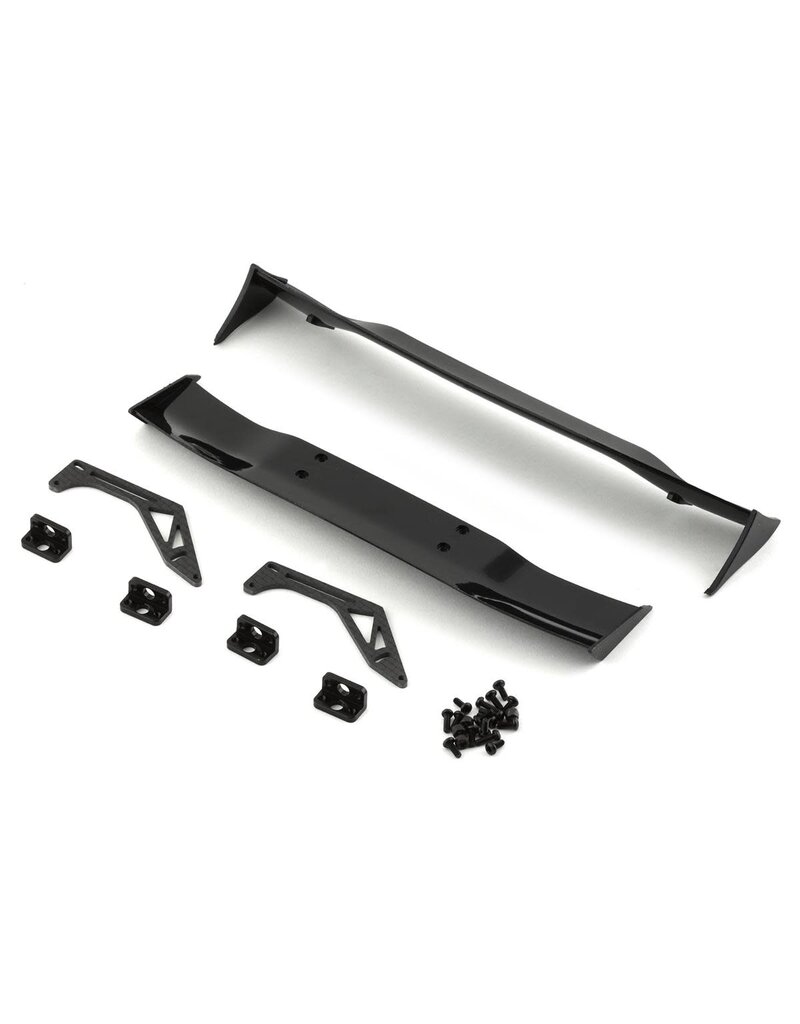 YEAH RACING YEA-YA-0508 1/10 MOLDED DRIFT WINGS W/CARBON FIBER MOUNTS (TYPE A)